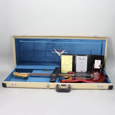 Fender Custom Shop Detroit Guitar Dealer Select '62 Strat HSS Journeyman Relic Aged Candy Apple Red image 10
