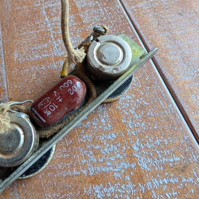 Fender Jazzmaster Roller Control Assembly Pre CBS Original 1959 Wired Tested image 7
