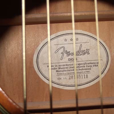 Fender DG-6 Acoustic guitar image 2