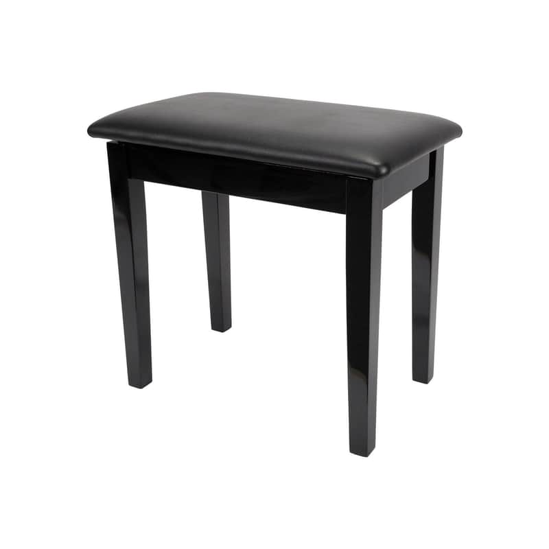 Crown Std Piano Stool W/Storage-Blk image 1