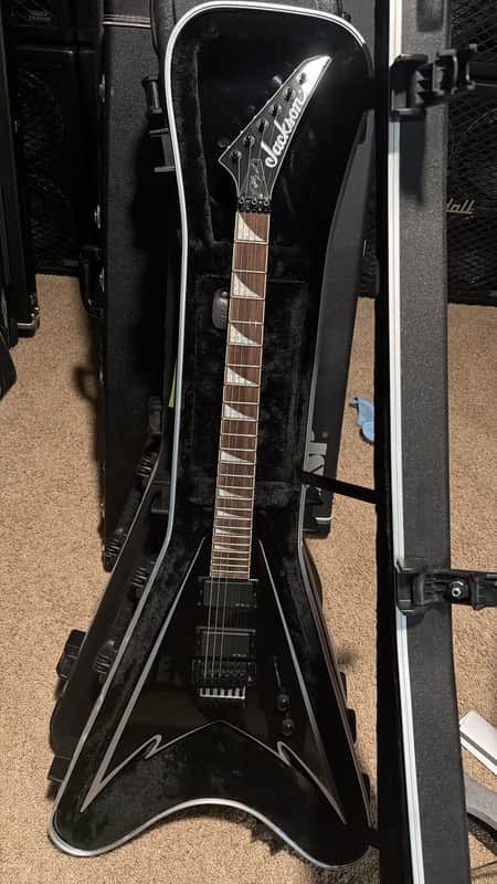 Jackson X Series Phil Demmel Signature PDX-2 Demmelition King V 2013 - 2018 - Black with Silver Bevels image 1