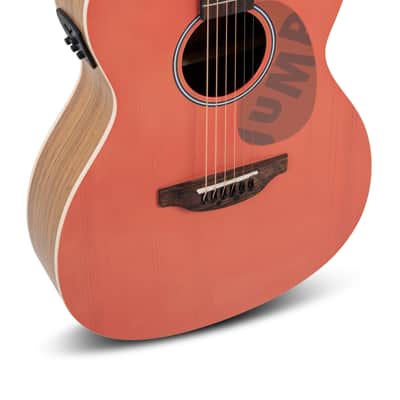 Applause E-Acoustic Guitar Jump OM Cutaway Electro in Peach AP510.126 image 2