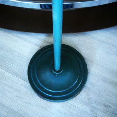 Vintage RARE 1920's cast iron deco model microphone floor stand Atlas Shure Electro Voice RCA # 2 image 6