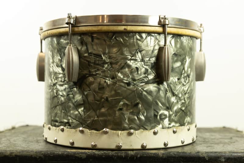 1940s Slingerland 9x13 Black Diamond Pearl Radio King Tom image 1