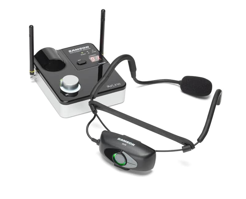 Samson AirLine 99m Wireless Fitness Headset System with Qe Fitness Mic (AH9-Qe/AR99m). K Band image 1