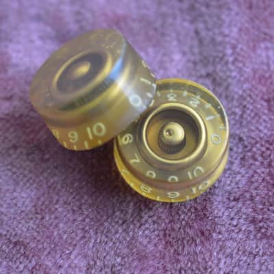 Vintage 1955 Gibson Gold Barrel Knobs Les Paul Goldtop 1954 Standard 1953 ES-175 image 7