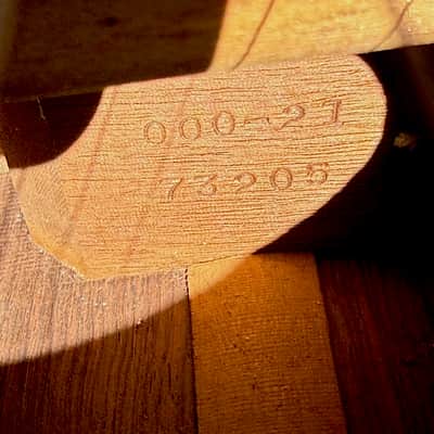 Martin 000-21 1939 - ultra rare 2nd year produced with Brazilian Rosewood & Scalloped Braces w/no repairs. image 12