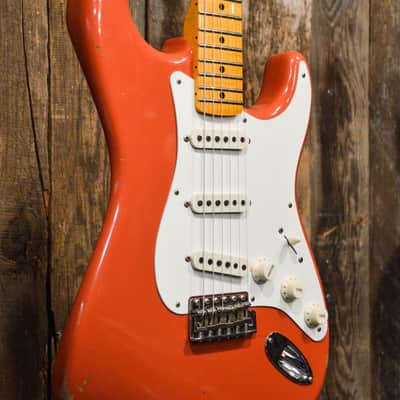 Fender Limited Edition Custom Shop '57 Strat Relic - Aged Tahitian Red image 7