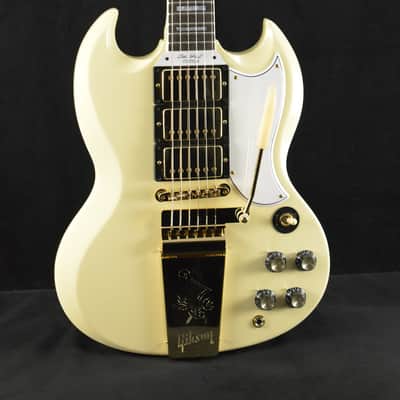 Gibson Custom Shop 1963 Les Paul SG Custom Reissue with Maestro Vibrola Classic White image 1