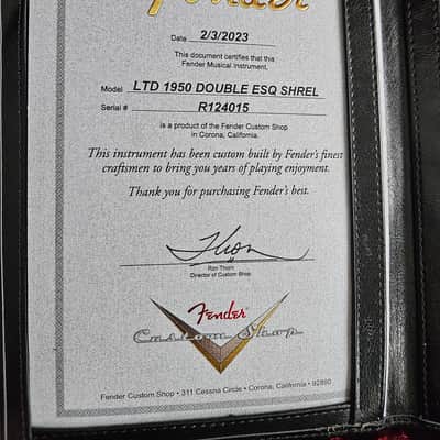 Fender Telecaster Double Esquire 1950 Super Heavy Relic 2023 - Sunburst image 9