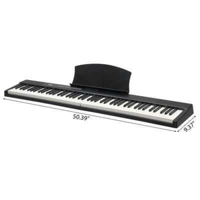 88-Key Digital Piano w/ Stand, Semi-Weighted Keys, Bluetooth MIDI, Headphones & Bag – Full Home Keyboard Kit image 3