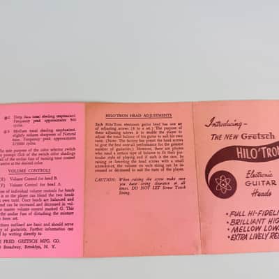 Gretsch Vintage Hilo'Tron Tri-Fold Tag '50s-'60s - Pink image 4