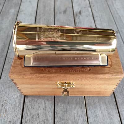Hohner  Echophone No.3810 Harmonica, Historical Harmonica Collection, C.1990s, Echo Chamber, Key C. image 5