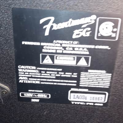 Fender Frontman 15G Black image 5