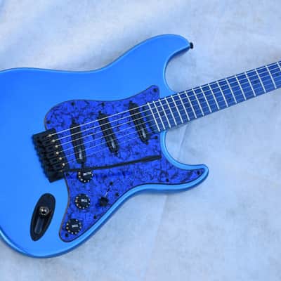Custom Pre-order! Stratocaster HHH Metallic Blue Hot Rails 5-Way Coil Split image 3