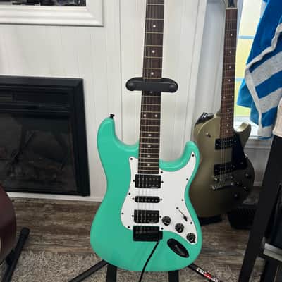 Jackson Stratocaster style Gloss Teal Green image 13
