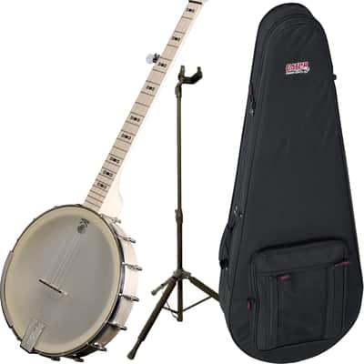 Deering Goodtime Americana Grand 12" Rim 5-String Banjo w/ Guitar Stand and Case image 1