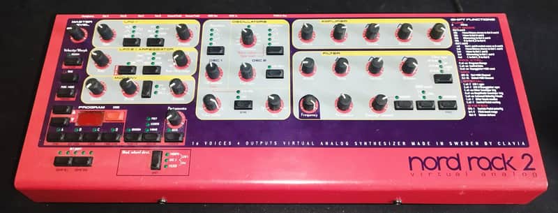 Nord Rack 2 16-Voice Rackmount Virtual Analog Synthesizer 1997 - 2003 - Red image 1