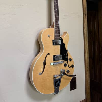Guild Starfire III — USA-Made Blonde Flame Thinline Hollowbody w/ Vibrato, HSC image 1