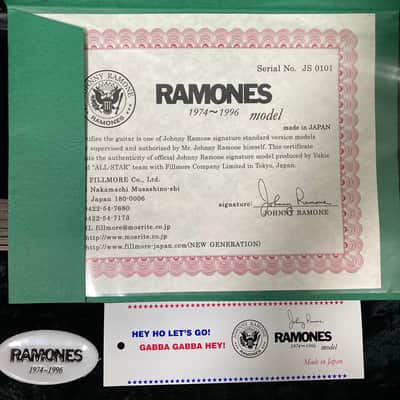 Mosrite Johnny Ramone Model 2000s~ White Serial Number JS0101 image 4