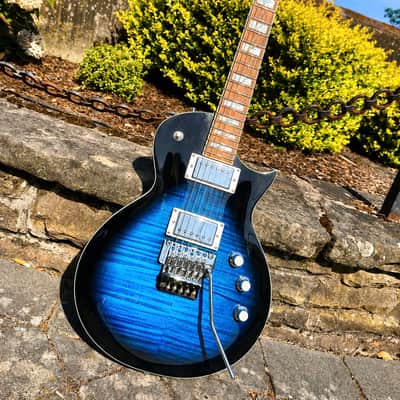 ESP LTD AS-1 FR Alex Skolnick Signature Black Aqua Sunburst Eclipse Upgrades Lollar image 1