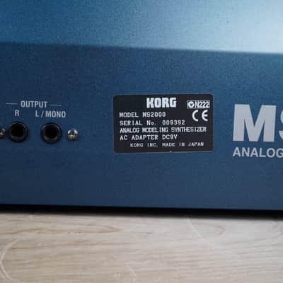 Korg MS2000 2000s Blue For Parts or Repair image 5