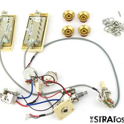 Gibson Epiphone Les Paul ProBucker PICKUPS POTS KNOBS JACK Coil Splitting Chrome image 2