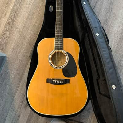 Esteban AL-100 Acoustic Electric Guitar American Legacy Natural Spruce Top image 2