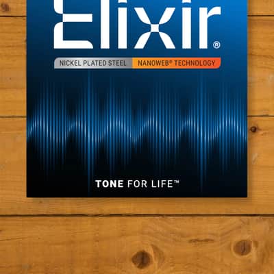 Elixir Nanoweb Coated Nickel Plated Steel Electric Guitar Strings - 10-46 image 1