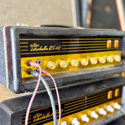 Klemt Echolette BS-40 tube guitar bass amplifier c 1965 - GOLD original vintage valve amp image 2