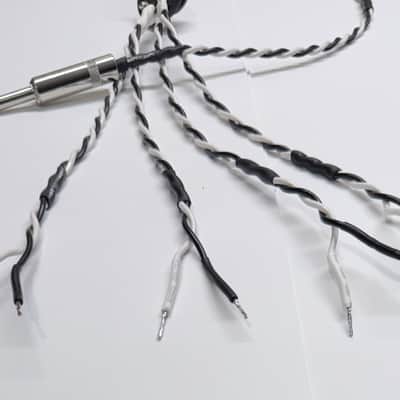 Quad Wiring Harness Layout #5 Black/White for Combo 4x10 / 4x12 with all Parallel connect, Vintage Fender Style Speaker Cable, Switchcraft 1/4” (Male Plug avail.) image 11