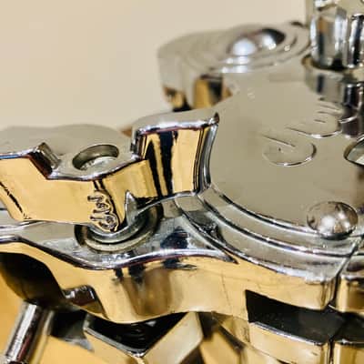 DW DWCP9900 9000 Series Heavy Duty Double-Braced Dual Tom Stands 2000s - Chrome (PAIR) image 5