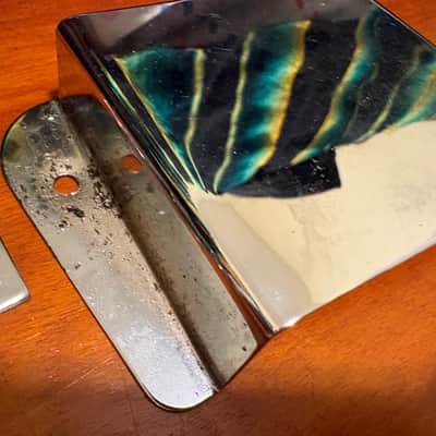 Teisco Bass bridge and cover 60’s - Chrome image 3