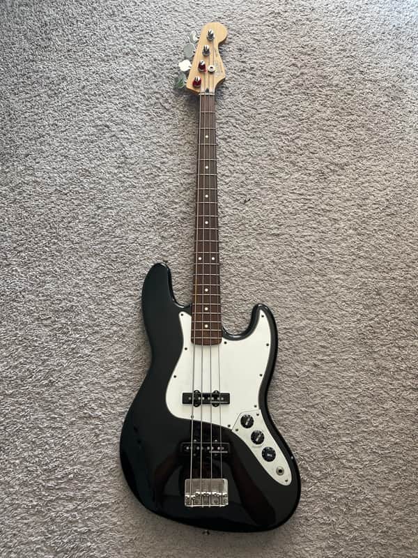 Fender Standard Jazz Bass Vintage 1998 MIM Black Rosewood 4-String Bass Guitar image 1
