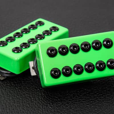 Seymour Duncan Invader Humbucker Set 2023 - Limited Edition Lime Green Metal Covers image 1