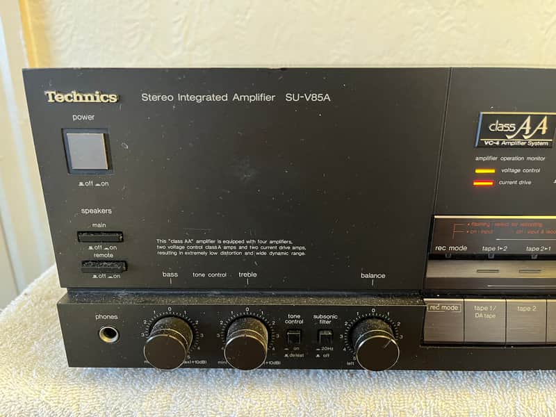 Technics SU-V85A Stereo Integrated Amp-Class AA- VC-4 Amp | Reverb