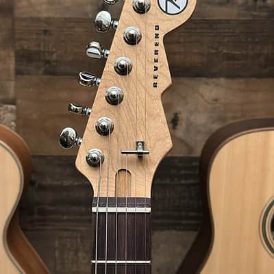 Reverend Double Agent OG Chronic Blue Burst Guitar image 10