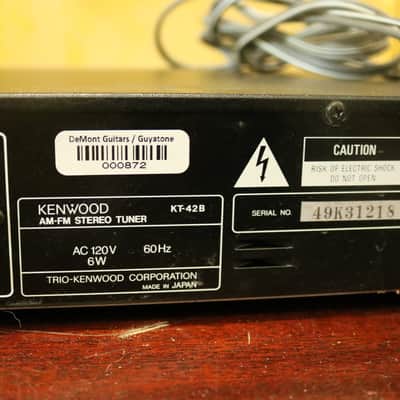 Kenwood KT-428 Stereo AM/FM Synthesizer Tuner - Vintage Component - Tested image 3
