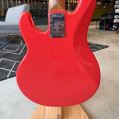 Sterling StingRay Short Scale with Roasted Maple Neck - Fiesta Red image 10