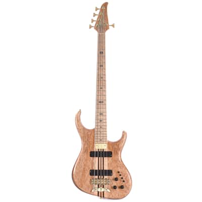 Alembic Europa 5-String Long-Scale w/Red Side LEDs, Birds Eye Maple Fingerboard, Walnut Core, & Walnut Backplates (Serial #U14695) image 4