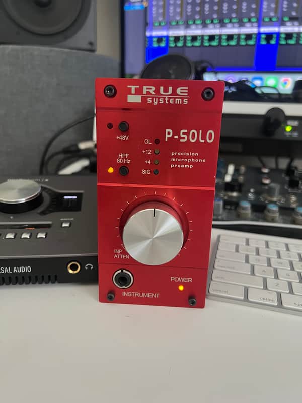 True Systems P-Solo Desktop Microphone Preamp 2010s - Red