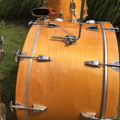 Ludwig 3-ply 1971 Thermogloss Drum Kit 26x14, 14x10, 18x16 image 10