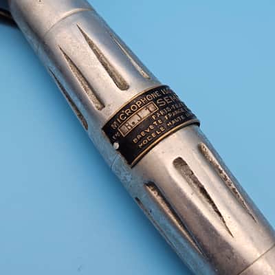 ☆Rare 1940s French SEM RJ1 Dynamic Microphone - Paris France Collectors Vintage Movie Prop Mic image 6