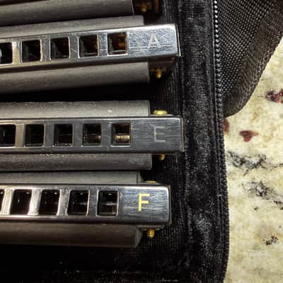 Hohner HH-PBH7 Case of Piedmont Blues - 7 Harmonicas with Case 2010s - Standard image 7