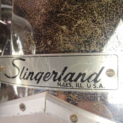 Slingerland 12,14,16"#592 Cut-A-Way Trio Tom Drums COW Chrome-Wood Vintage70s US image 9