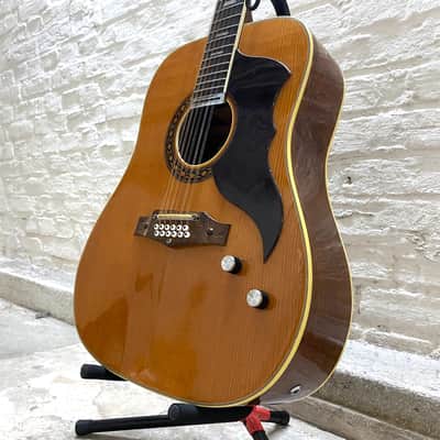 🎸 EKO RANGER 12 ELECTRA / 1974 / natural / acoustic guitar / vintage & rare image 4