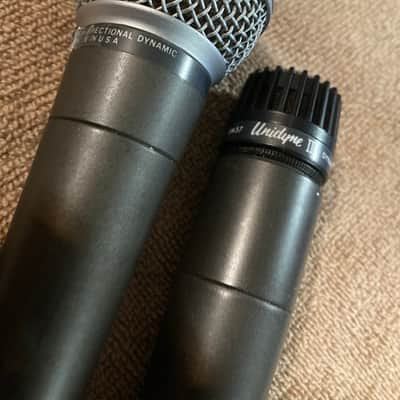 Super Nice pair Shure First Gen SM57 SM58 1965-1984 Microphone image 3