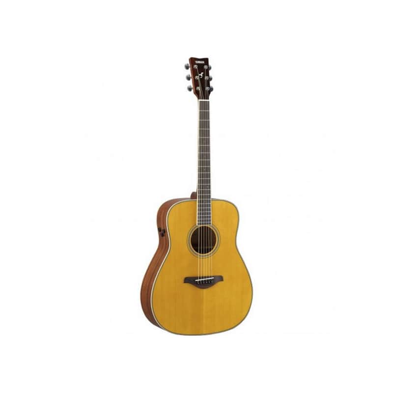 Yamaha FG-TA TransAcoustic Dreadnought 2010s - Brown Sunburst image 1
