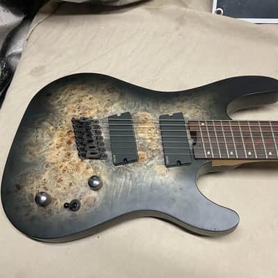 Cort KX Series KX500MS 7-string Multi-scale Guitar 2019 Dust Black image 2