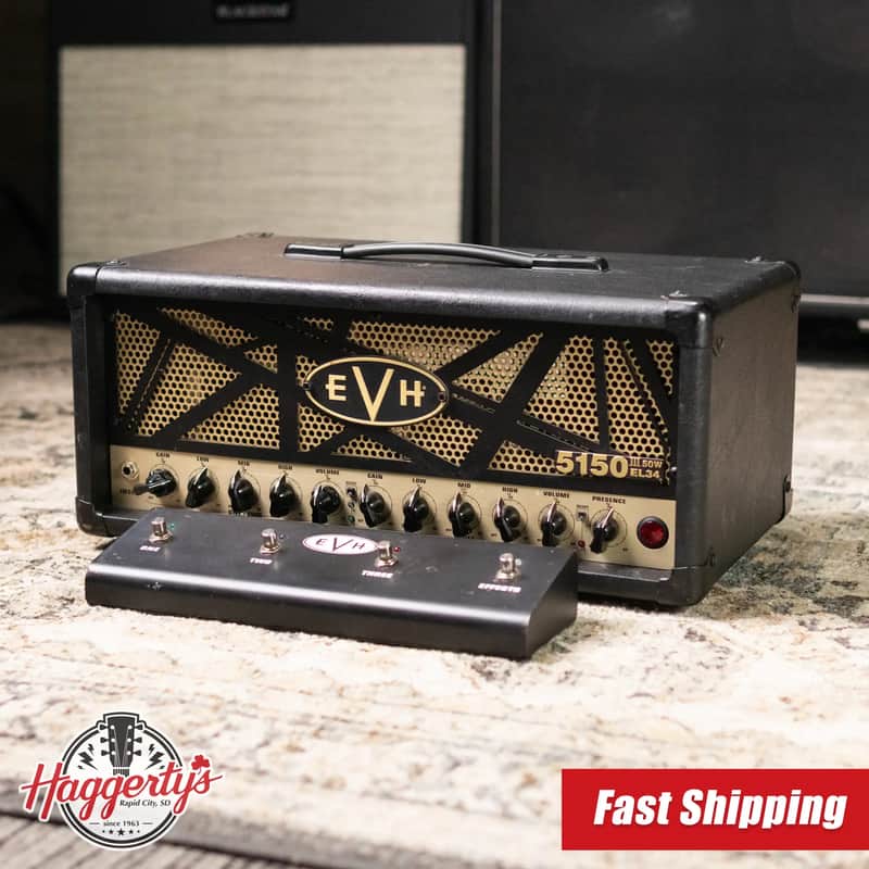 EVH 5150III 50W EL34 Guitar Amplifier Head with Footswitch - Used image 1